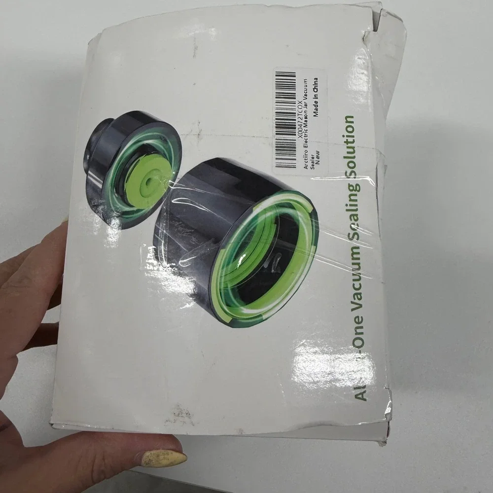 Arctiiro Electric Mason Jar Vacuum Sealer Kit Cordless Rechargeable Black NEW